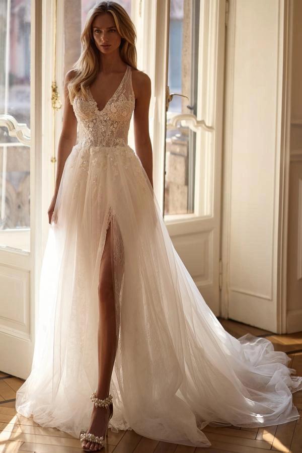 romantic a line wedding dress A-Line Wedding Dresses for Today's Bride