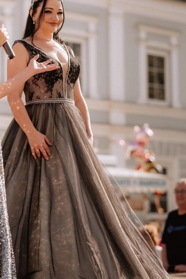 plus size long sleeve black lace wedding dress Plus Size Black Lace Long Sleeves Gothic Wedding Dress