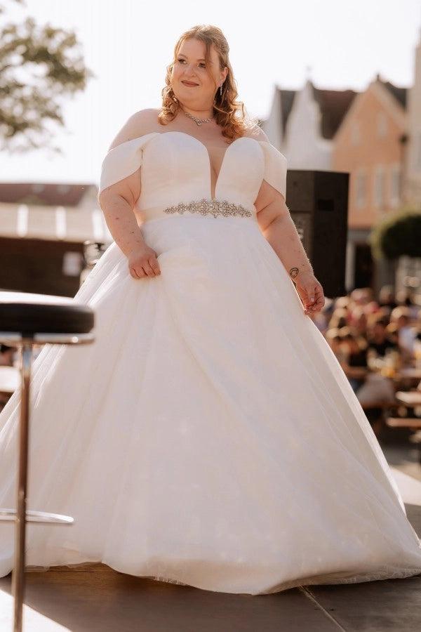 shoulder wedding princess ball gown corset wedding dress Dusty Blue Glitter with Draped Off Sleeves R WonderlandByLilian its busy season together with spring festival holiday Sparkling Designer Princess Corset Ballgown