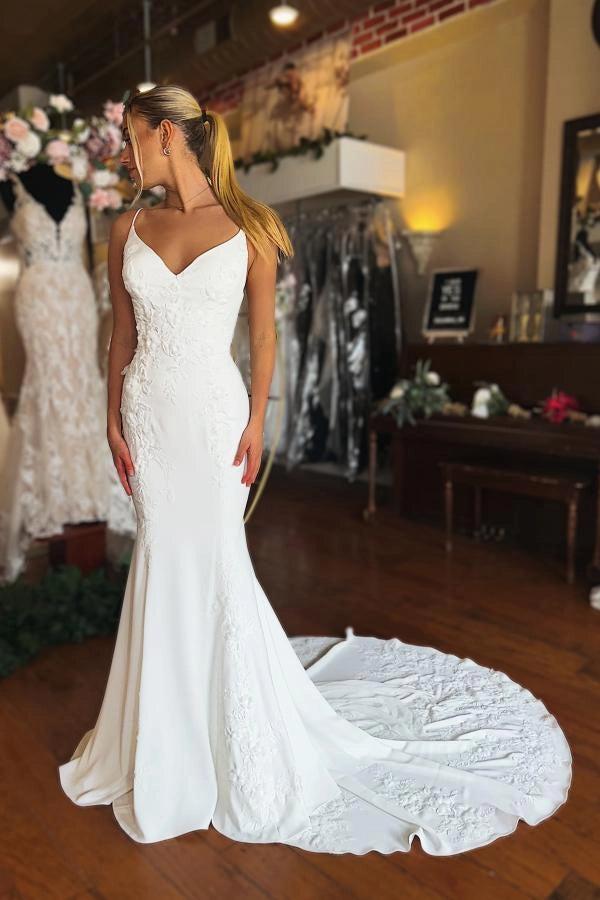 lace up mermaid wedding dress Sweetheart White Illusion neck Mermaid Beaded Lace Wedding Dress