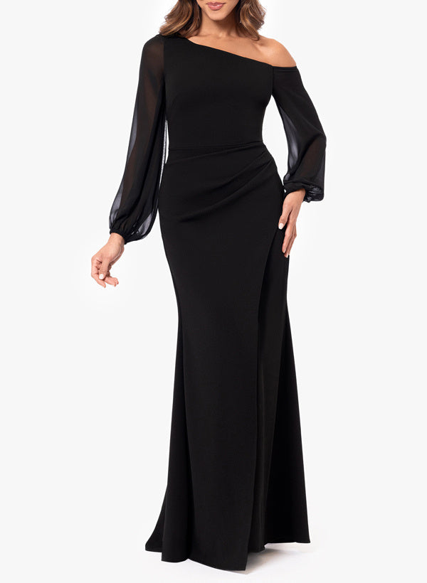 deep purple maxi dress Sanyu Plunge Maxi Dress in Cupro Deep Purple , V Neck