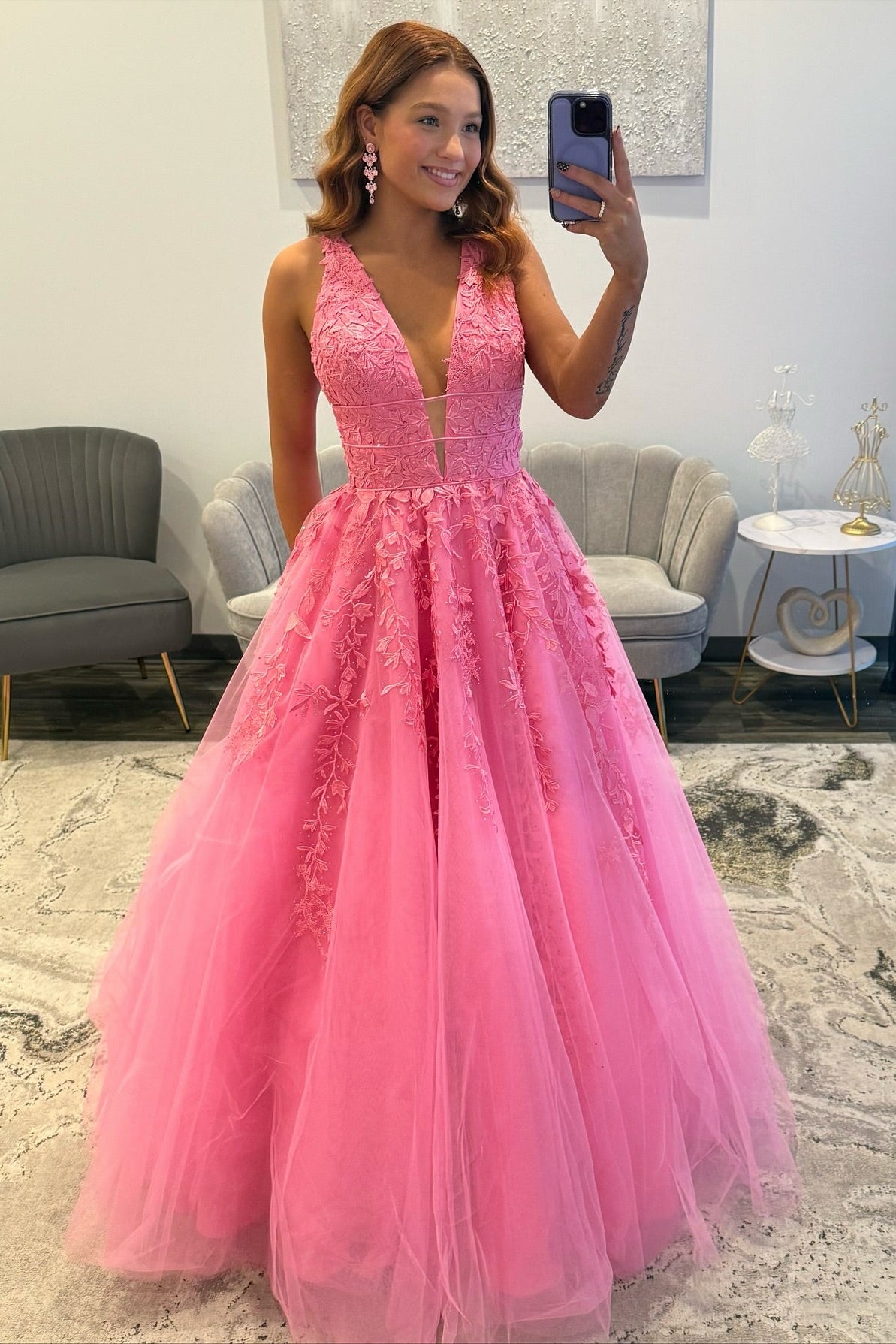 candy pink formal dress Amarra 20019 Fitted Jersey Prom Dress Glass Slipper Formals main image 1
