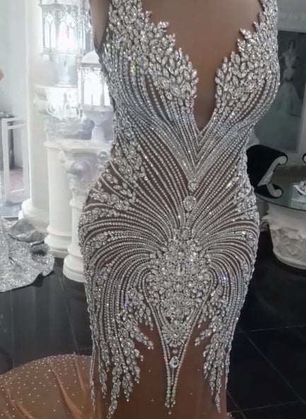 chinese dress ladies used Stephen Yearick Custom Made with Swarovski Crystals Wedding Dress