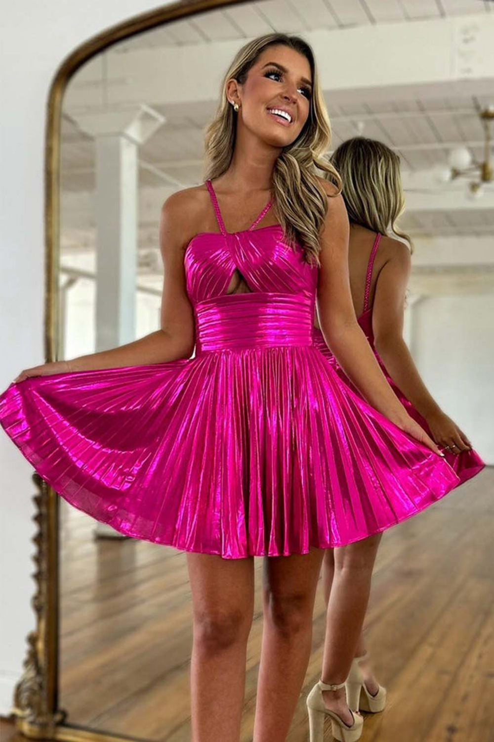 Fuchsia Short Bridesmaid Dresses Fuchsia Bridesmaid Dress,Trumpet Bridesmaid  Dress,Satin Off The Shoulder Bridesmaid Dress,BD00013, US20W Red