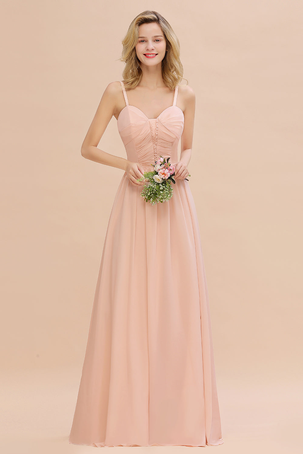 glamorous bridesmaid dresses Chiffon Spaghetti Straps Ruffle Long Affordable Size:18-24 Months length Back Details flowing Catherine walker princess diana