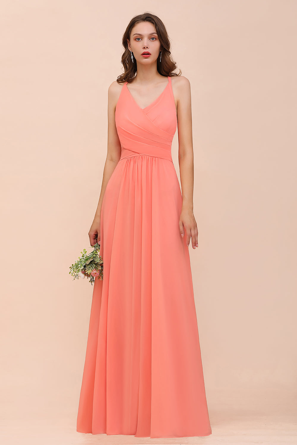 coral orange bridesmaid dresses Orange Bridesmaid Dresses  BABARONI