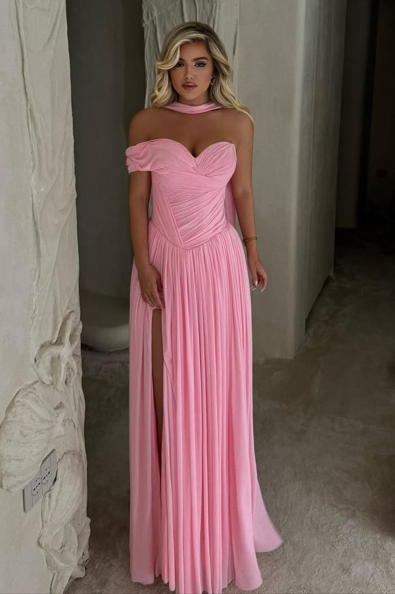 green emerald velvet dress Zapaka Women Fuchsia Long Prom Dress Strapless A Line Pleated Tulle Party Dress with Streamer, Fuchsia / US14