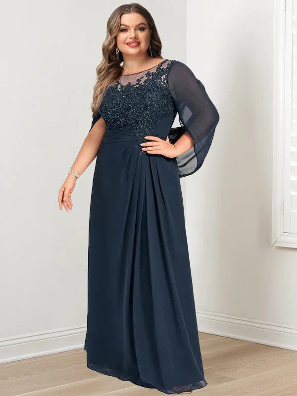 mother of bride plus dresses R&M Richards Jacket Dress with Sparkling Neckline- Plus, Size 1X, Lavender The matching long Plus Size Floor-Length Mother of