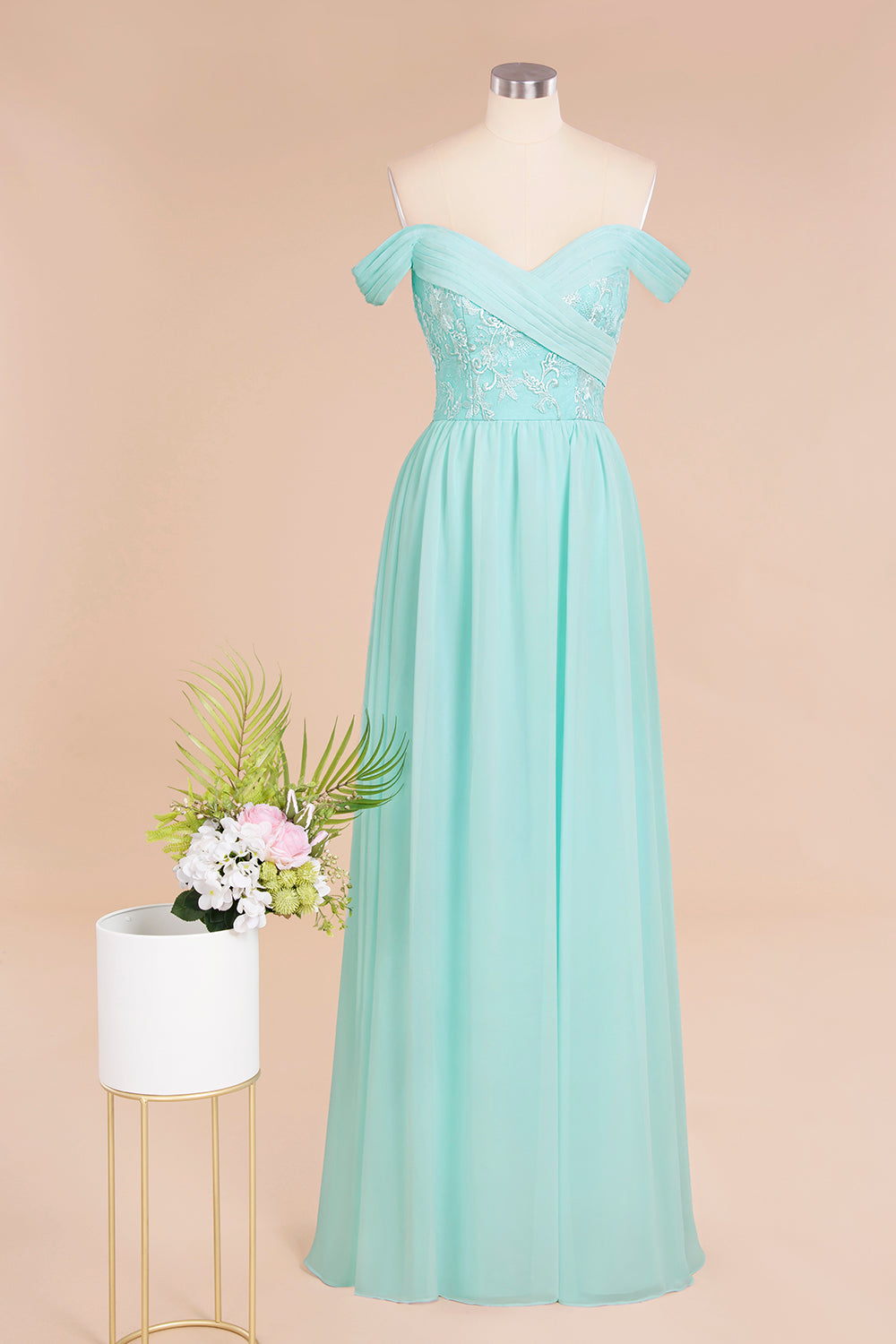 turquoise chiffon off the shoulder dress Turquoise One Shoulder Draped Chiffon Maxi Dress  shopaleena