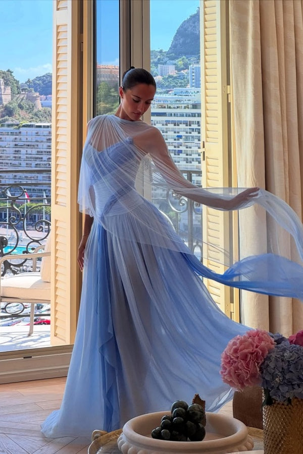 Strapless Sleeveless Long A Line Formal Dress With Pleated Tulle Strapless Sleeveless Long A Line Formal Dress With Pleated Tulle