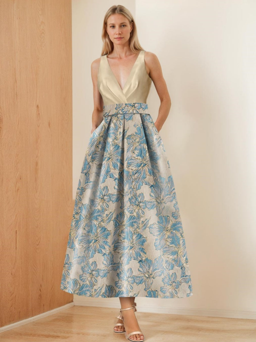 ruched waist mother of the bride dress Shirees Jacquard A-Line/Princess One Shoulder Floor-Length Mother of the Bride & Groom Dresses with Ruched Waist & Slit 2026