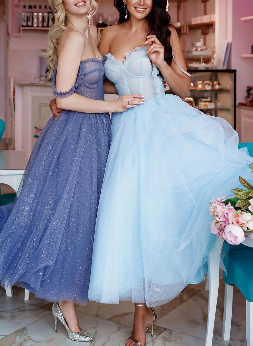 blue dress for baby girl Lavetir Burnt Orange Chiffon A-Line/Princess Scoop Long Sleeves Ankle-Length Bridesmaid Dresses with Split Side 2026