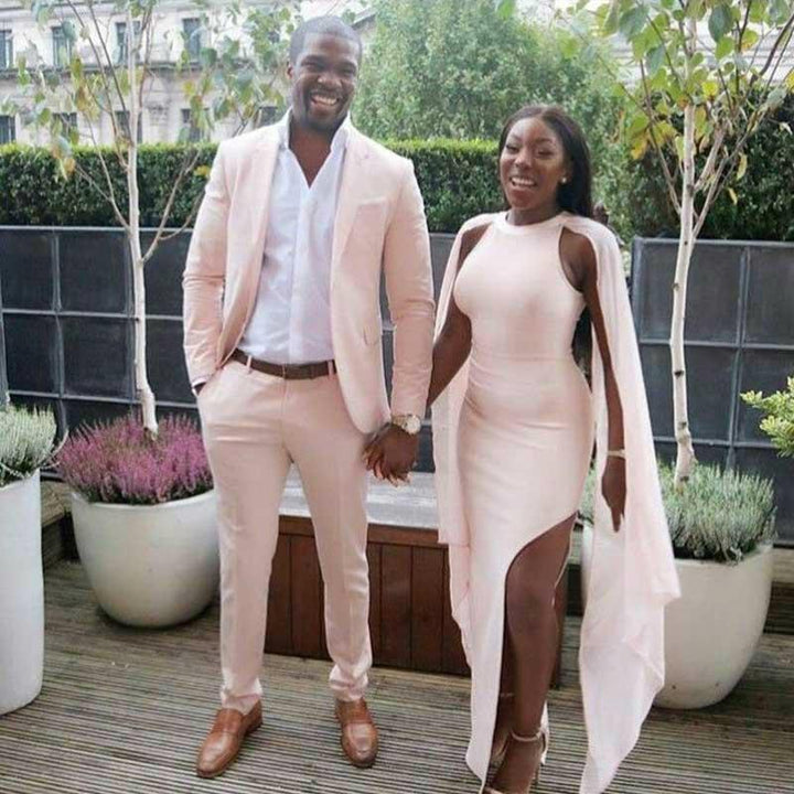 Koscy Daniel Wedding Suits - Pink Two Pieces for Sale
