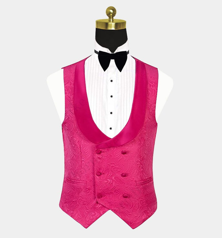Koscy Best Wedding Suit - Pink One Button for Groom