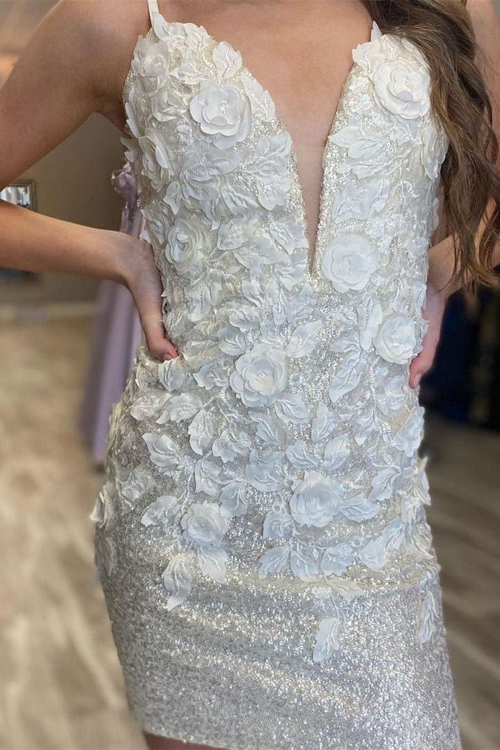 Koscy Bodycon Backless Sequins Homecoming Dress