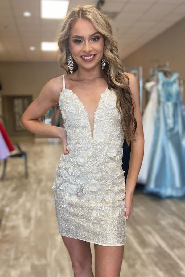 Koscy Bodycon Backless Sequins Homecoming Dress