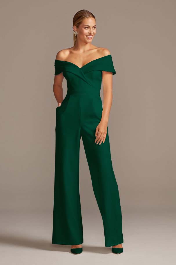 Koscy Graceful White Off-the-Shoulder Sleeveless Strapless Long Jump Suit
