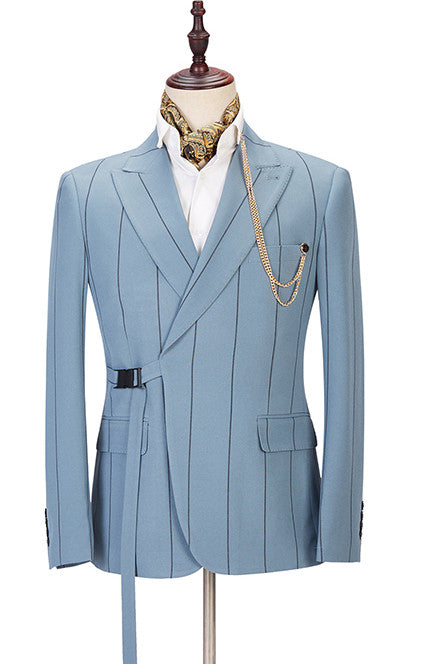 Koscy Popular Striped Peaked Lapel Wedding Suit from Men’s Wearhouse