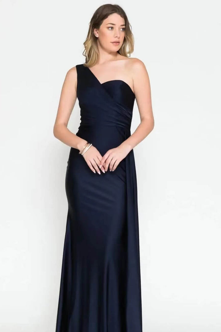 Elegant Mermaid Long Evening Dress with Ruffles and Sweetheart One Shoulder
