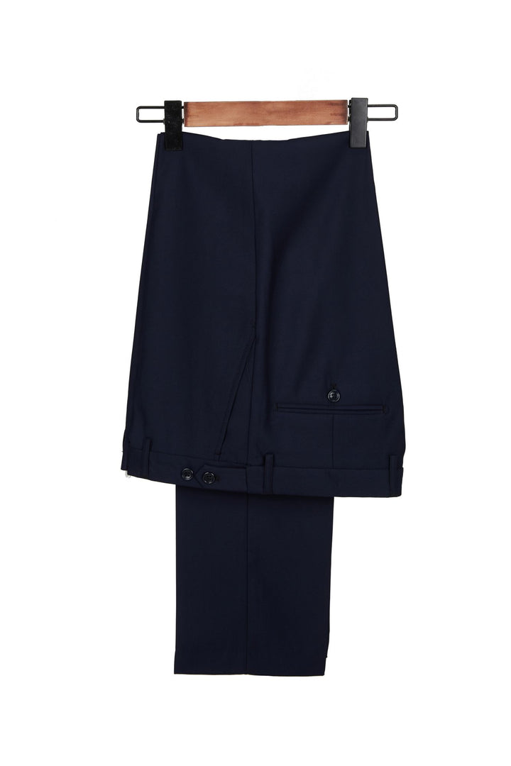 Koscy Popular Dark Blue Prince Suit for Wedding with Velvet Lapel