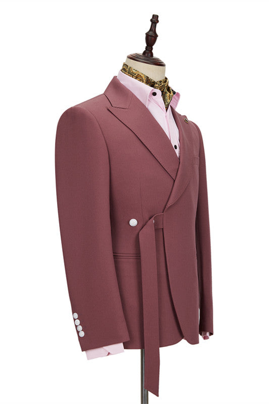 Koscy Modern Formal Blazer with Peaked Lapel for Men’s Wedding