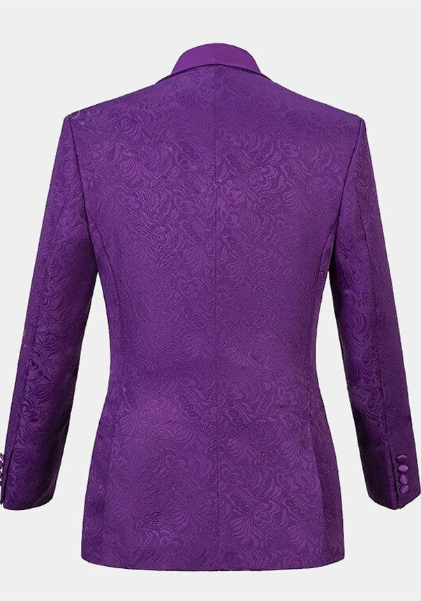 Koscy Violet Wedding Guest Suit - Classic Jacquard, Three Pieces