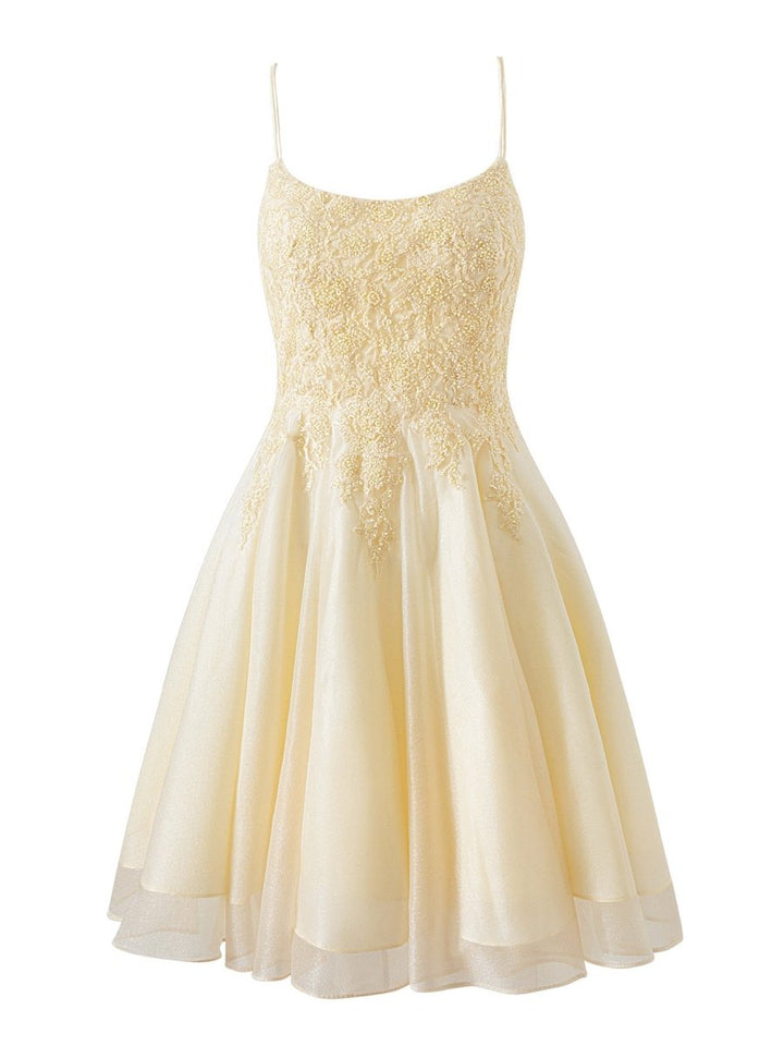 Koscy A-line Chiffon Short Homecoming Dress