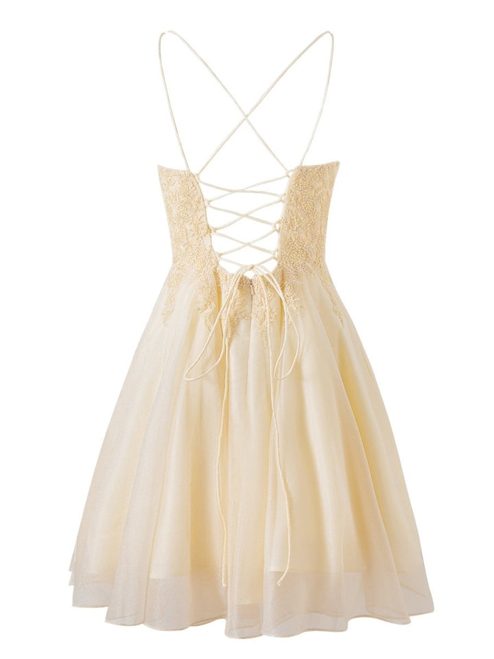 Koscy A-line Chiffon Short Homecoming Dress