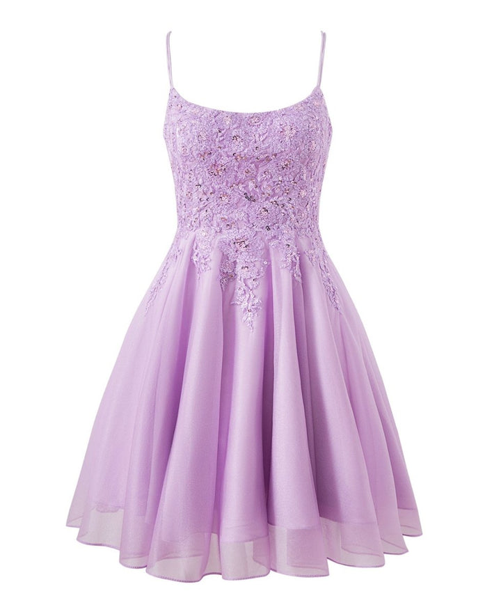 Koscy A-line Chiffon Short Homecoming Dress