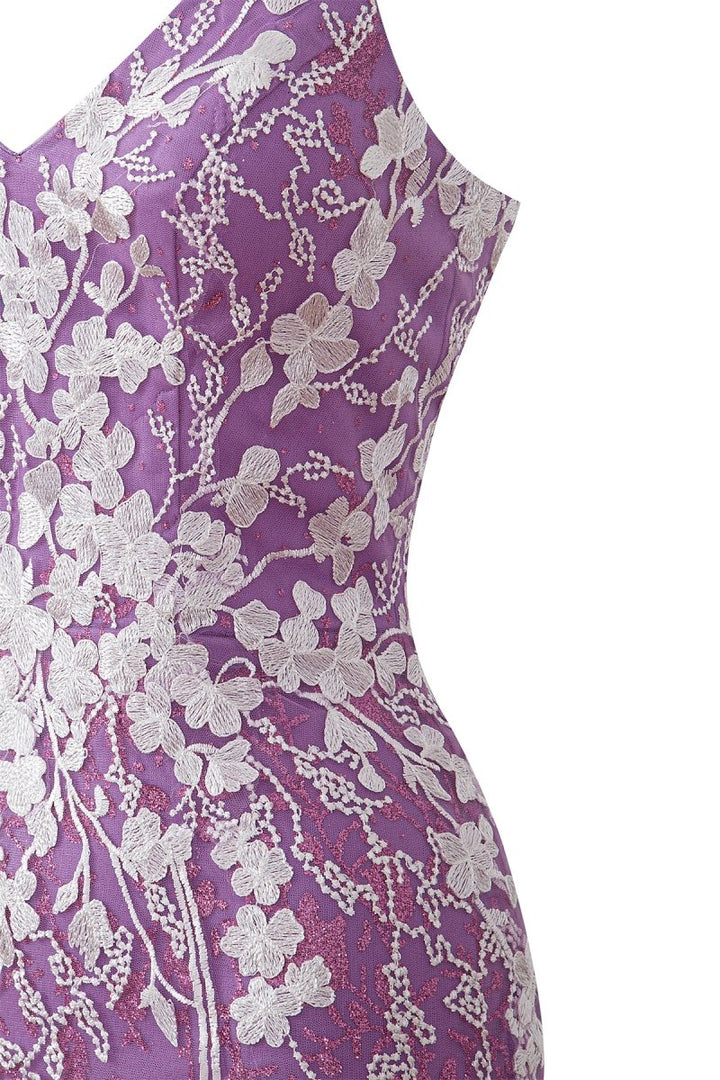 Koscy Sheath Short Spaghetti Straps Lace Homecoming Dress