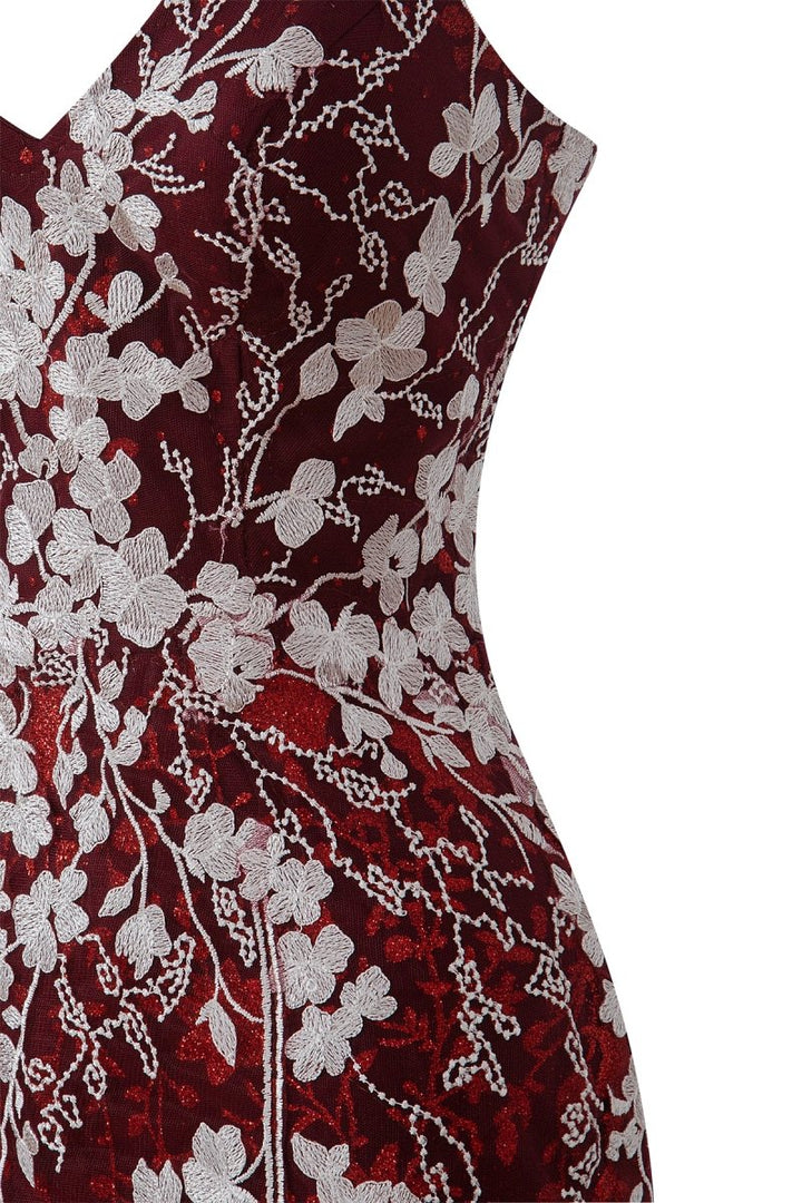 Koscy Sheath Short Spaghetti Straps Lace Homecoming Dress