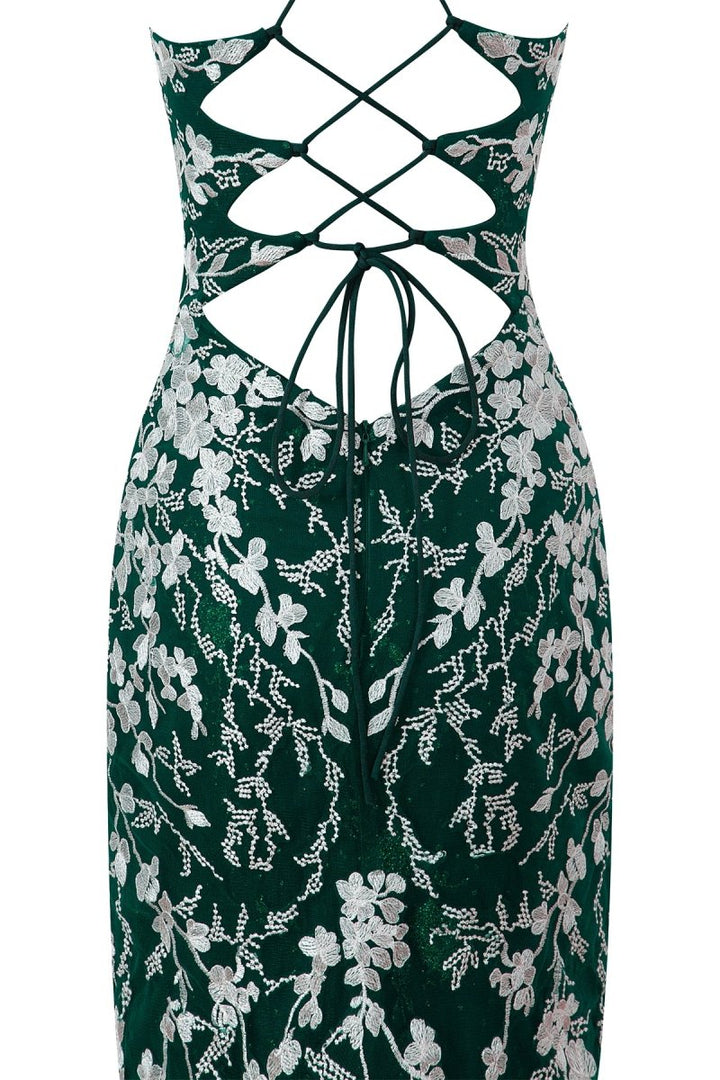 Koscy Sheath Short Spaghetti Straps Lace Homecoming Dress