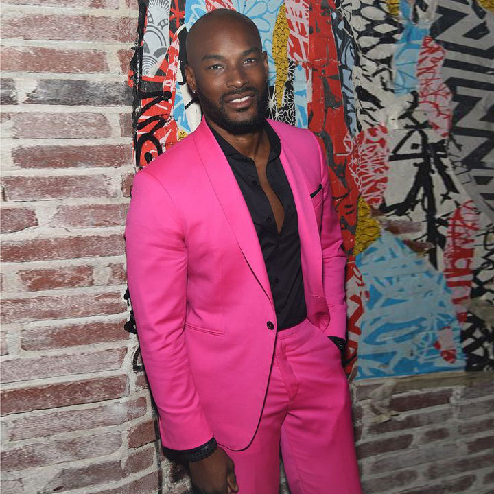 Koscy Fuchsia Prince Suit - Fashionable Shawl Lapel, One Button for Groom