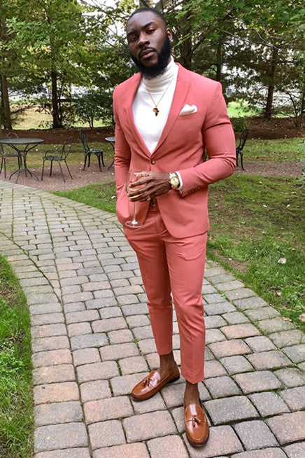 Koscy Shining Shawl Lapel Wedding Suit for Groom