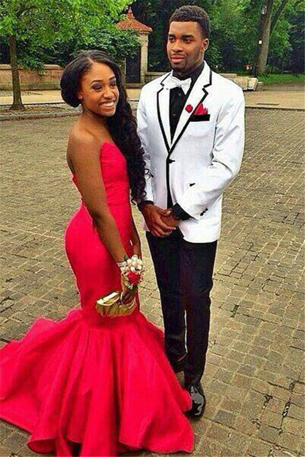Koscy Ethan Notched Lapel White Formal Prom Suit - Business, One Button