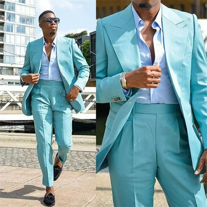Koscy Popular Designer Wedding Suit with Peaked Lapel