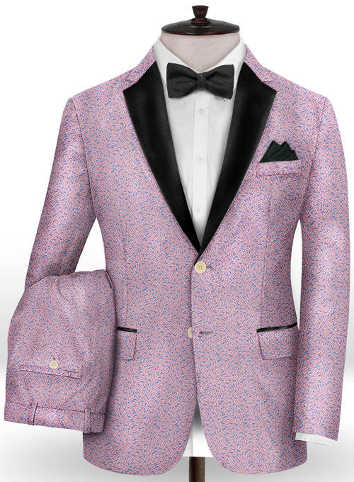 Koscy Lavender Jacquard Casual Prom Attire for Guys 2024, Two Pieces