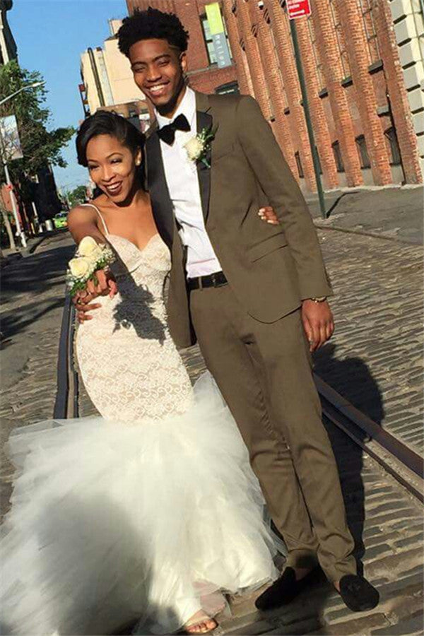 Koscy High Quality One Button Aiden Bespoke Prom Suits with Two Pieces for Party Formal