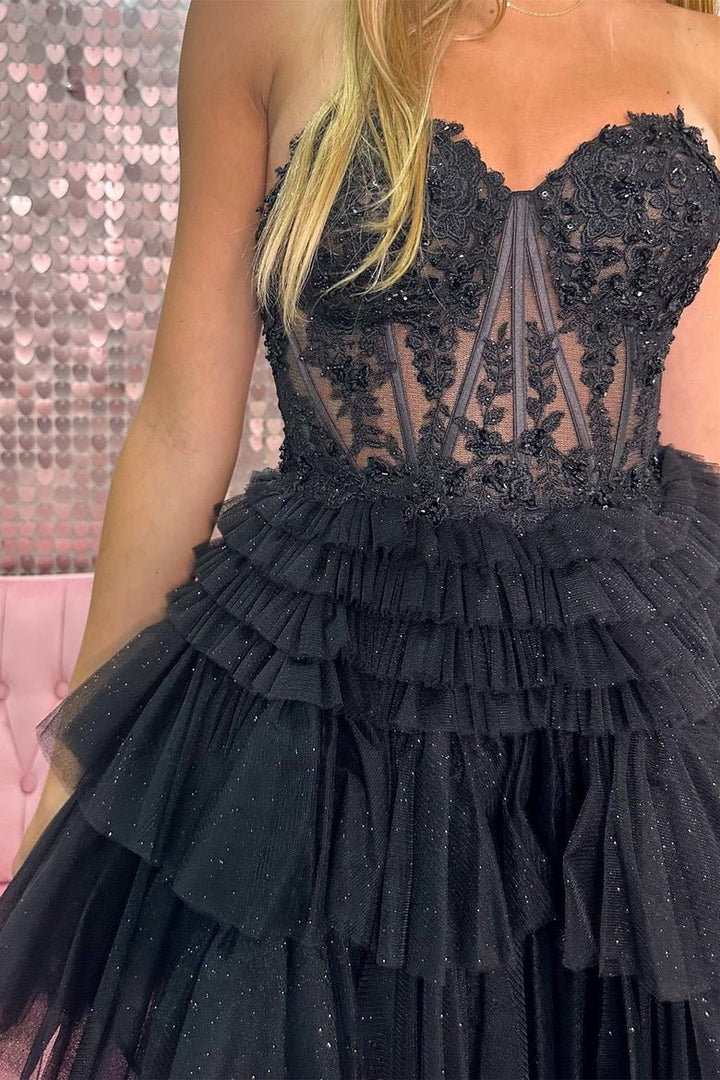 Koscy A-Line Sweetheart Lace Short Homecoming Dress