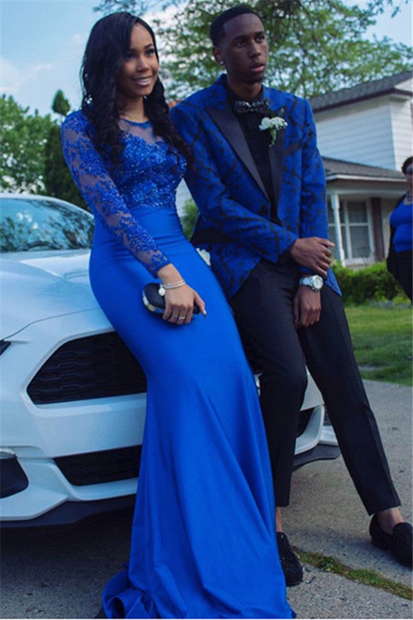 Koscy Fashion Black Lapel Designer Two-Piece Wedding Suits for Men on Sale