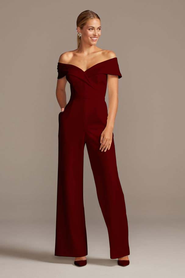 Koscy Graceful White Off-the-Shoulder Sleeveless Strapless Long Jump Suit