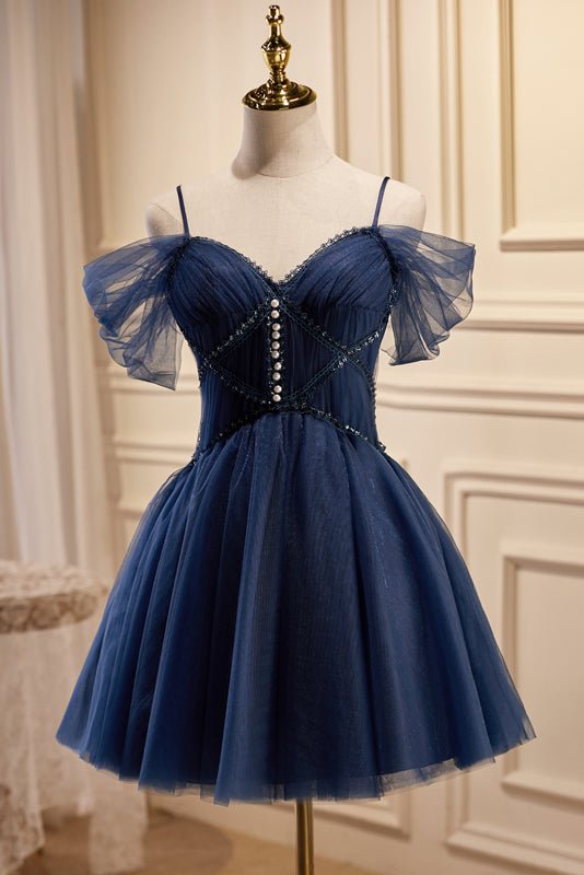 Koscy A-line V Neck Tulle Homecoming Dresses