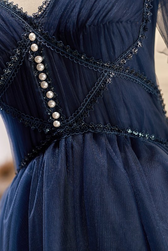 Koscy A-line V Neck Tulle Homecoming Dresses