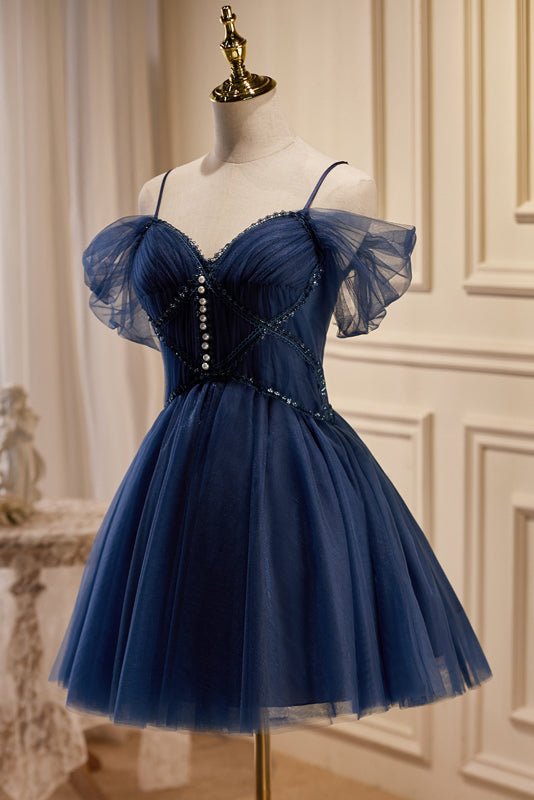 Koscy A-line V Neck Tulle Homecoming Dresses