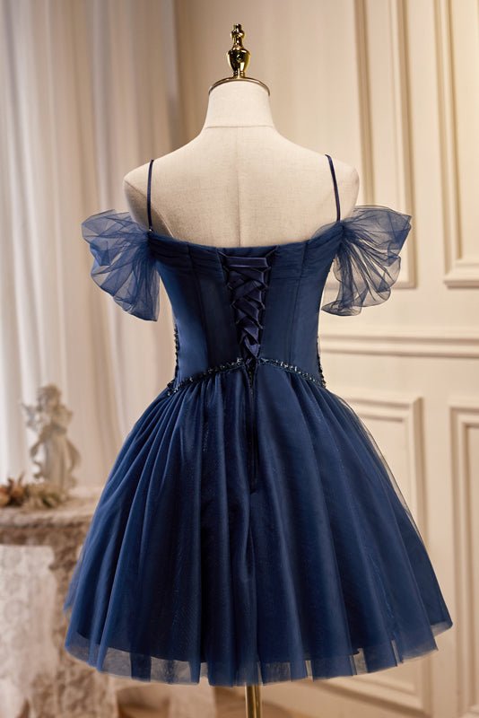 Koscy A-line V Neck Tulle Homecoming Dresses