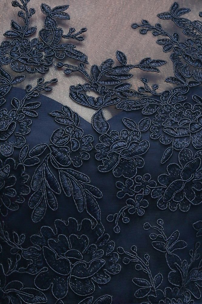 Looking for Prom Dresses,Evening Dresses in Tulle, A-line style, and Gorgeous Appliques,Ribbons,Split Front work  MISSHOW has all covered on this elegant NANA, A-line Half Sleeves Floor Length Slit Appliqued Tulle Prom Dresses with Sash
