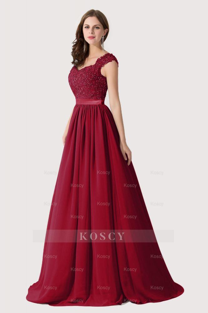 A-line V Neck Chiffon Bridesmaid Dress with Appliques A-line V Neck Chiffon Bridesmaid Dress with Appliques
