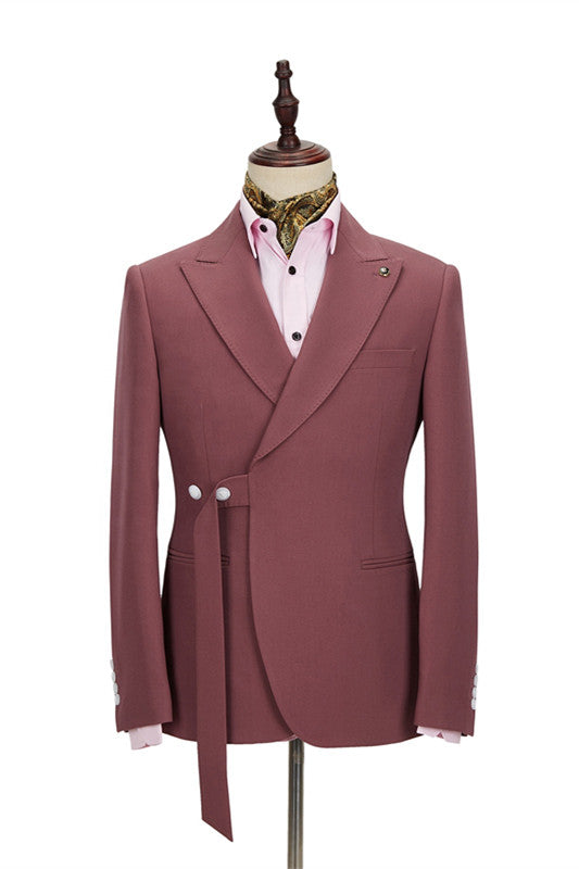 Koscy Modern Formal Blazer with Peaked Lapel for Men’s Wedding