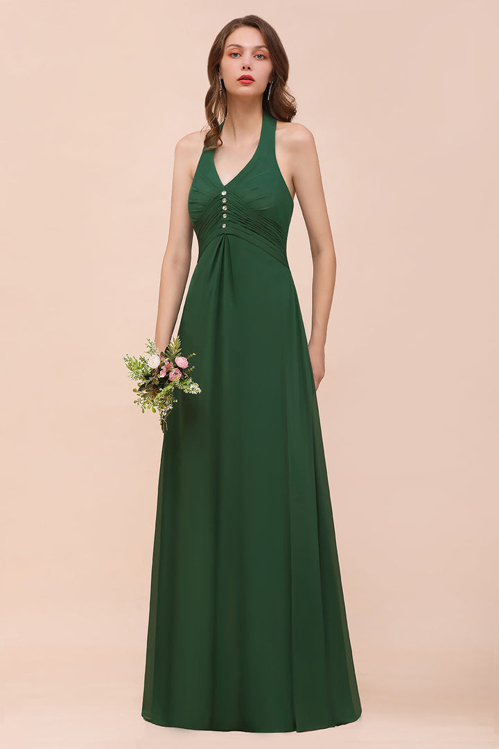 shawl for halter dress DOLLY High End Sleeveless Halter Shawl Long Pleated evening gown Dress-Linda XS / As shown