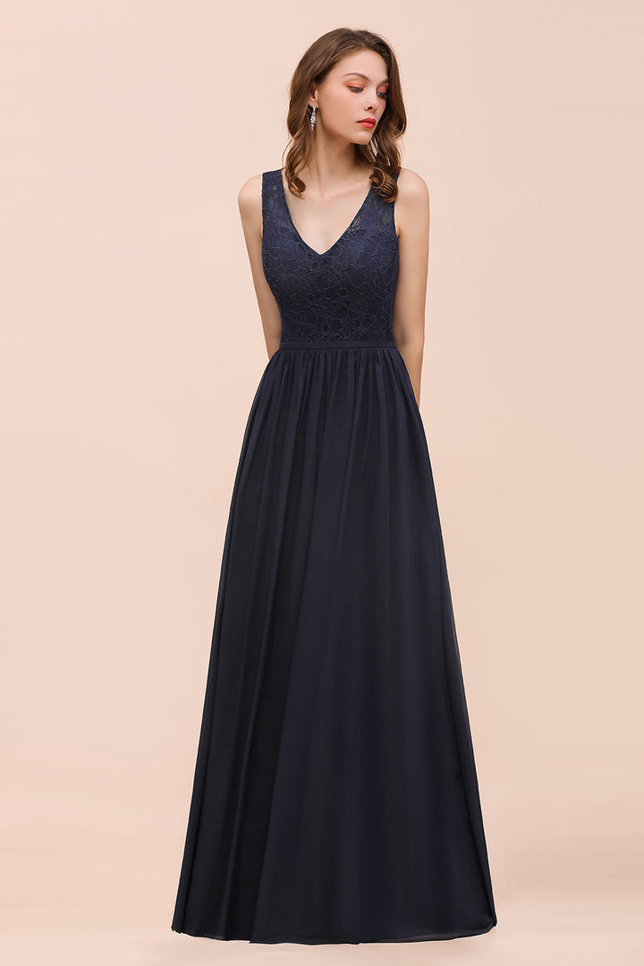 inexpensive lace bridesmaid dresses Affordable V-Neck Navy with Open Back child:Cranberry Luxe Satin New Missguided Blue satin Size:57XL (6'0